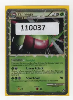 (110037) YANMEGA PRIME 98/102 Ultra Rare Holo HGSS Triumphant Pokemon Card - Image 1