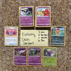 Pokemon TCG Evolving Skies Bulk 100 cards Commons, Holos and Reverse Holos! - Image 1