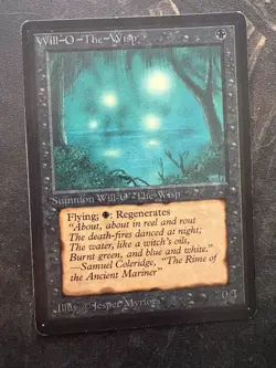 *** BETA Will-O-The-Wisp *** EX+ Clean! - Magic MtG - Image 1