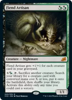 1 x Fiend Artisan - Ikoria: Lair of Behemoths - NM-Mint - MTG - Image 1