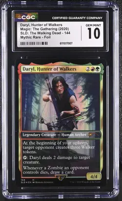 DARYL, HUNTER OF WALKERS Secret Lair Foil Mythic CGC 10 MTG Walking Dead - Image 1