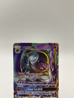 Pokemon Card Lunala GX SM17 Black Star Promo Half Art Holo Rare LP - Image 2