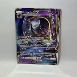 Lunala GX SM17 Promo Black Star Holo Rare Pokemon Card LP+ - Image 1
