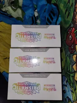 3 Sealed Pokemon Prismatic Evolutions Elite Trainer Boxes Eevee English - Image 4
