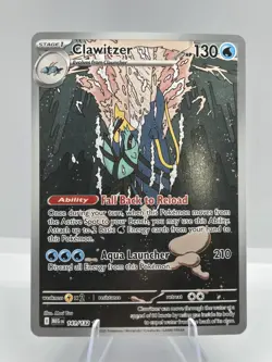 Pokemon Clawitzer 141/132 Me01: Mega Evolution Illustration Rare Holo - Image 1