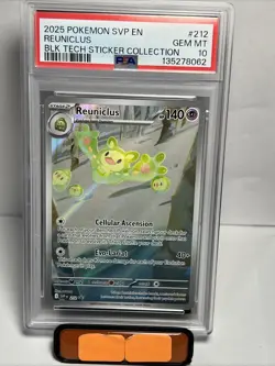 2025 POKEMON SVP EN-SV BLACK STAR PROMO #212 REUNICLUS PSA 10 - Image 1