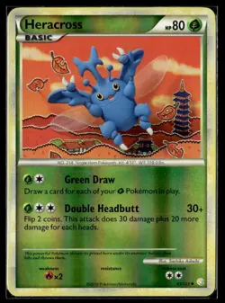 2010 HeartGold & SoulSilver (Reverse Holo) Heracross Basic/Uncommon #43 - Image 1