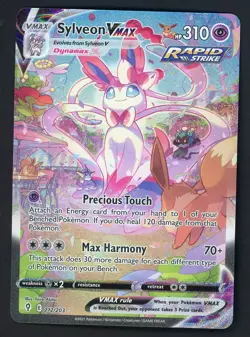 2021 Pokemon SWSH Evolving Skies Alternate Art #212/203 Sylveon VMAX - Image 1