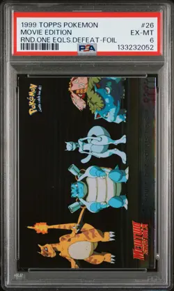 1999 TOPPS POKEMON THE MOVIE EDT #26 MOVIE EDITION PSA 6 - Image 1