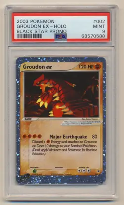 PSA 9 Pokemon Black Star Promo Holo Groundon EX #002 MINT Condition!! - Image 1