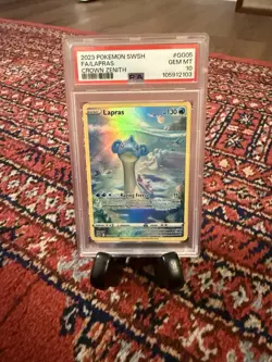 Pokemon Lapras GG05/GG70 Crown Zenith Full Art Holo Ultra Rare PSA 10 - Image 1