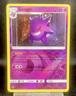 Gengar 38/111 Reverse Holo Rare Crimson Invasion NM/MINT Pokemon Sun & Moon - Image 1