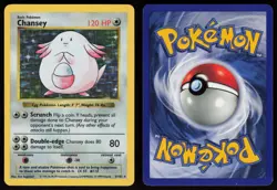 Chansey 3/102 Shadowless Holo Rare Base Set Pokemon - Image 3