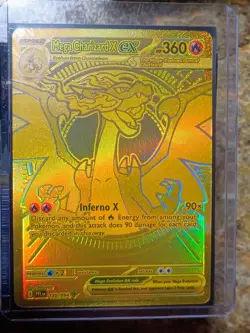 🔥 Mega Charizard X ex Gold 130/094 - Phantasmal Flames Pokemon TCG | Ultra Rare - Image 2