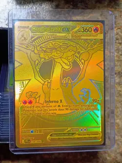 🔥 Mega Charizard X ex Gold 130/094 - Phantasmal Flames Pokemon TCG | Ultra Rare - Image 3