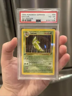 METAPOD SAFCON 1999 POKEMON GAME #054/102 1ST EDITION GERMAN PSA 4 - RARE! - Image 1