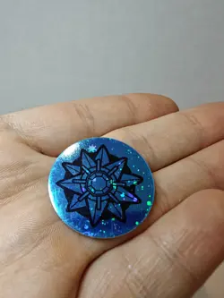 Starmie Blue Holo 2000 Nintendo TCG Wizards Of The Coast Pokemon Deck Coin WOTC - Image 3