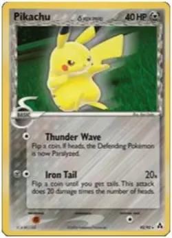 Pikachu δ - 93/92 - Rare Holo DMG, English Pokemon EX Legend Maker - Image 1