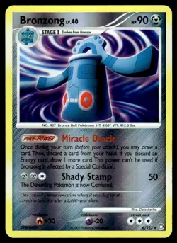 2007 Diamond & Pearl - Mysterious Treasures Bronzong Stage 1/Rare Holo #6 - Image 1