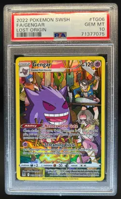 2022 Pokemon SWSH Lost Origin Gengar Trainer Gallery #TG06/TG30 PSA 10 - Image 1