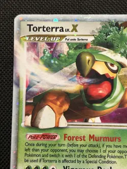 Pokemon Torterra LV.X (Black Star Promo) DP09 Diamond and Pearl English LP/MP - Image 3