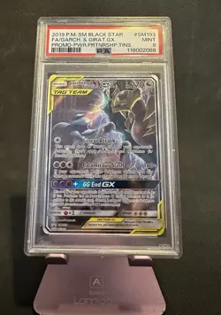 Pokemon Garchomp & Giratina GX Tag Team Black Star Promo #SM193 PSA 9 - Image 1
