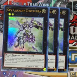 Yugioh 3x Sky Cavalry Centaurea 1st Edition Ultra Rare GFP2-EN141 - Image 1