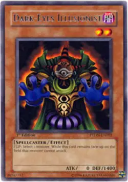 Dark-Eyes Illusionist - PTDN-EN092 - Rare - 1st Edition PL/MP Yugioh Booster Set - Image 1