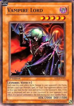 Vampire Lord - SD2-EN003 - Common - Unlimited Edition - Heavily Played - Image 1