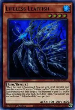 Lifeless Leaffish - ROTD-EN033 - Ultra Rare - 1st Edition x1 - Lightly Played - Image 1
