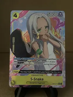 One Piece Carrying On His Will S-Snake OP13-114 Alt Art Rare - Image 1