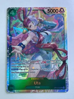 2025 One Piece Carrying on His Will Uta Super Rare #OP13-023 NM - Image 3