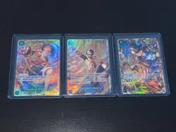 One Piece TCG OP13 Carrying On His Will SEC Lot of Luffy Sabo Ace - Image 1