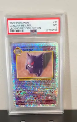 Gengar Legendary Collection Reverse Holo #11 Pokemon 2002 PSA 7 NM - Image 1