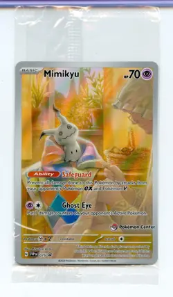 Mimikyu SVP 075 Black Star Promo Pokemon Center Stamp Sealed Pokemon TCG - Image 1
