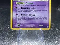 Pokemon TCG Solrock EX Deoxys 47/107 Reverse Holo Stamped Uncommon Card - Image 3