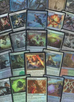 Magic The Gathering Single Foil Cards - Lands, Commons, Un-commons and Rares - Image 1
