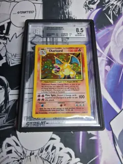 Pokemon 1999 Base Set Charizard Holo Rare #4 BGS 8.5 (very Clean Copy) - Image 1