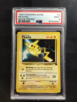 Pokemon Cards: Wizards Black Star Promo: Pikachu 4 PSA 9 - Image 1