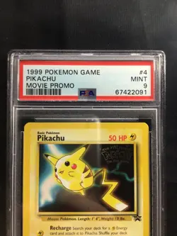 Pokemon Cards: Wizards Black Star Promo: Pikachu 4 PSA 9 - Image 3