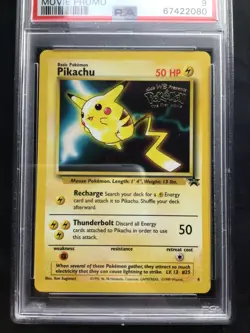 Pokemon Cards: Wizards Black Star Promo: Pikachu 4 PSA 9 - Image 2