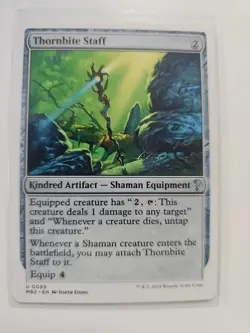 Thornbite Staff (White Border) Mystery Booster 2 Regular - Image 1