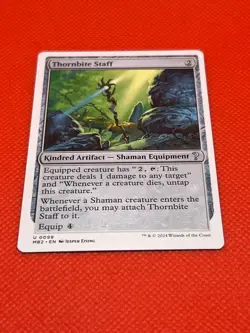MTG Thornbite Staff(White Border) Mystery Booster 2 Regular - Image 2