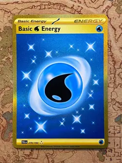 Pokemon Card TCG - Basic Water Energy 279/193 Hyper Rare Paldea Evolved NM - Image 1