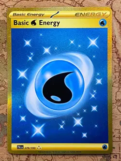 Pokemon Card TCG - Basic Water Energy 279/193 Hyper Rare Paldea Evolved NM - Image 2