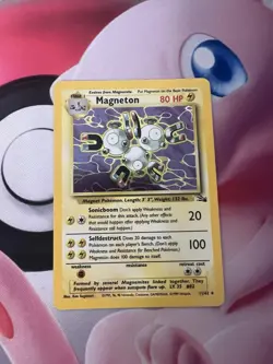 Magneton Holo Fossil Set Unlimited 11/62 Rare Vintage WOTC Pokemon Card LP - Image 1