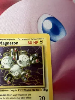 Magneton Holo Fossil Set Unlimited 11/62 Rare Vintage WOTC Pokemon Card LP - Image 5