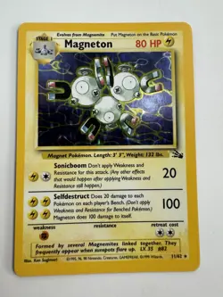 Magneton Holo Rare 11/62 Fossil Set 1999 Pokemon WOTC Vintage Card LP - Image 1