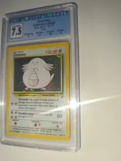 Pokemon CGC Slap Chansey Chaneira Base Set 2 Near Mint+ NM psa gegraded Vintage - Image 4