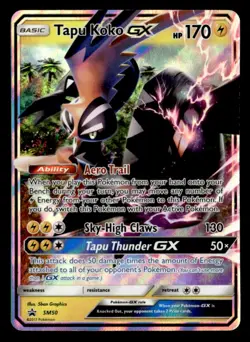 Tapu Koko GX Promo SM Promos SM50 HP Pokemon TCG - Image 1